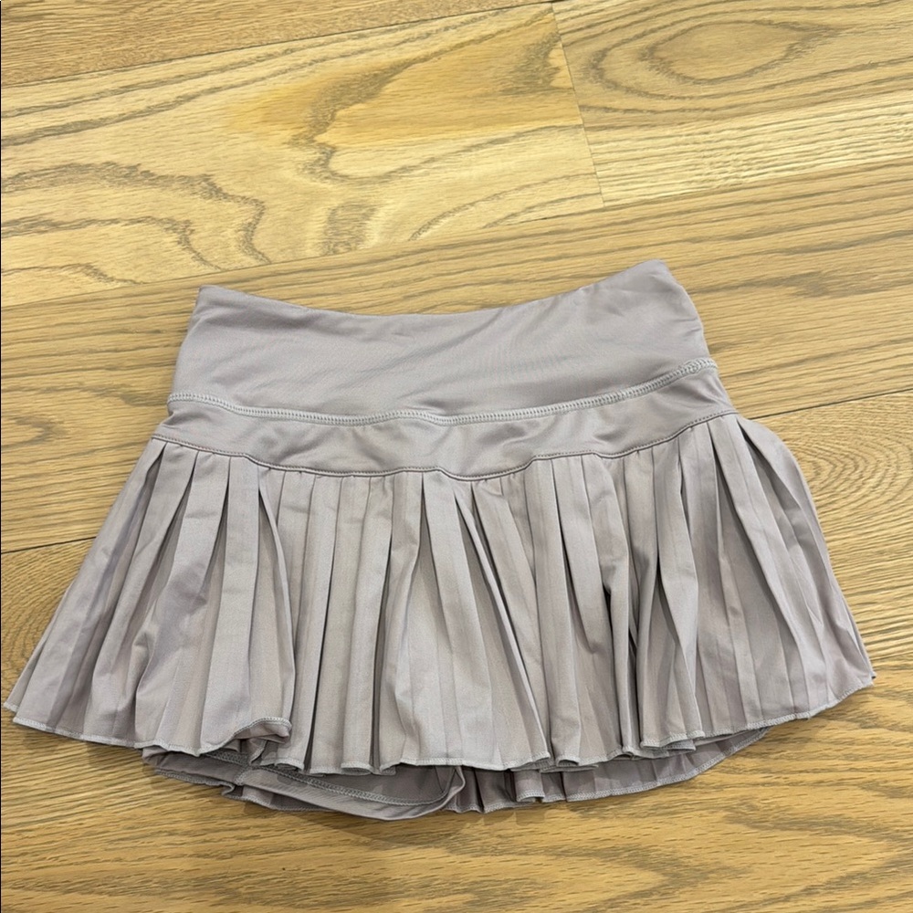 Purplish-Gray Goldhinge Pleated tennis Skirt